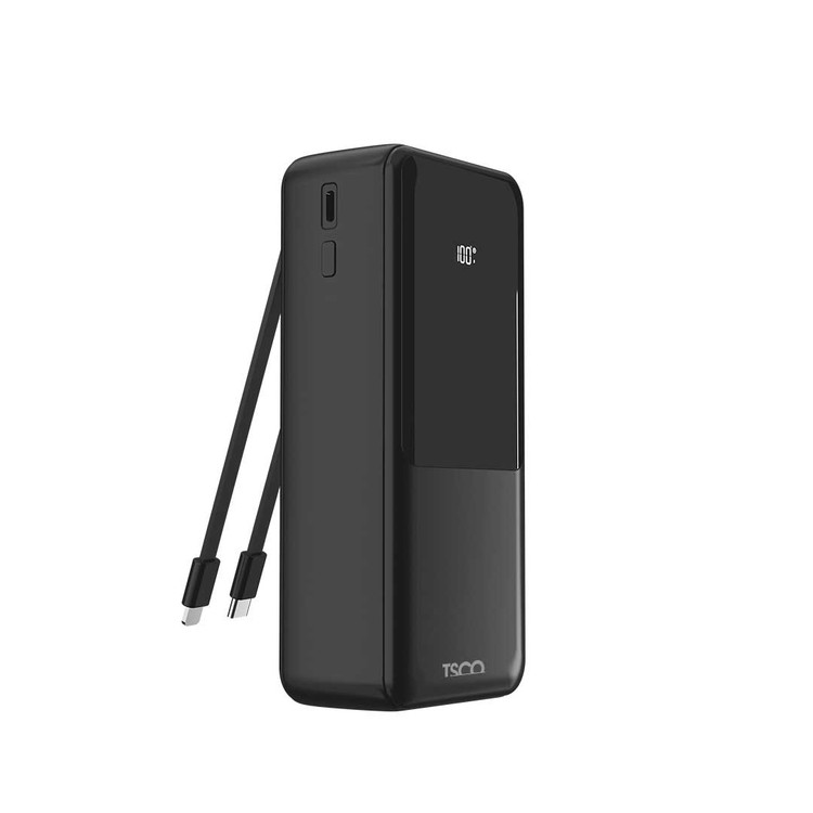 پاوربانک تسکو TP 985 دارای کابل داخلی Type-C و Lightning