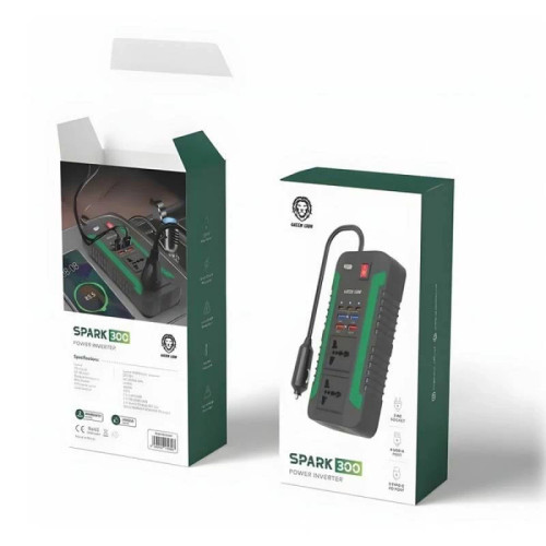 مبدل برق خودرو گرین لاین Spark 300 اینورتر 300 وات