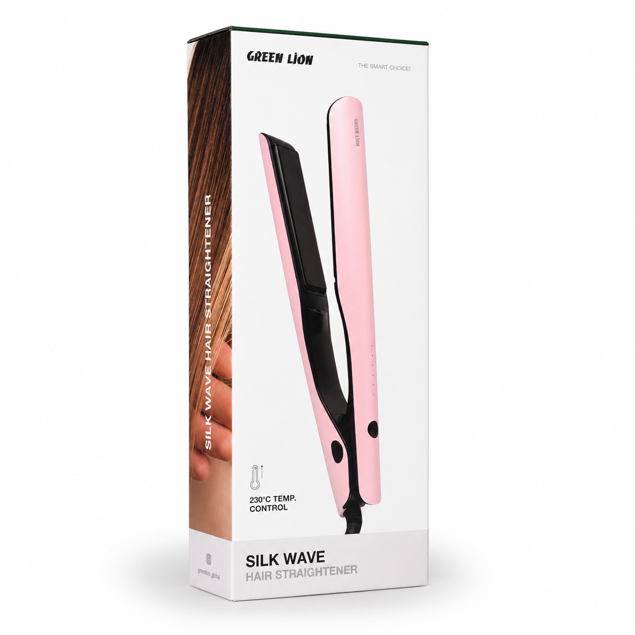 خرید صاف کننده مو گرین لاین Silkwave | اتو مو 230°C سرامیکی | موبایل فونچی
