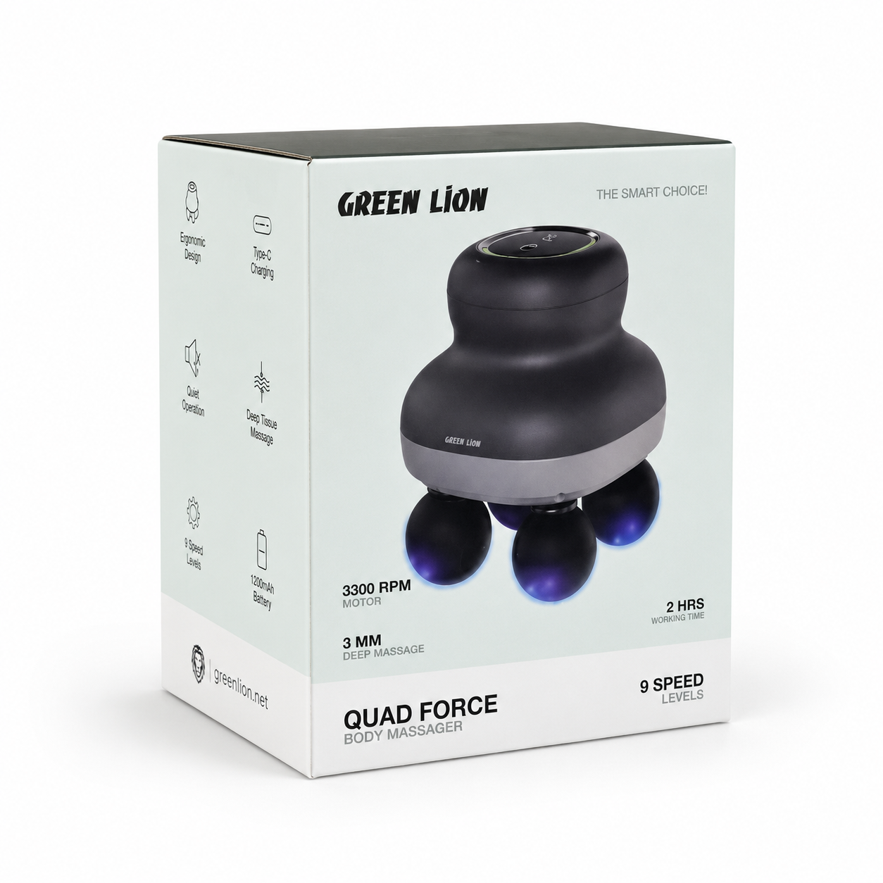 ماساژور بدن گرین لاین مدل کواد فورس | Green Lion Quad Force Body Massager