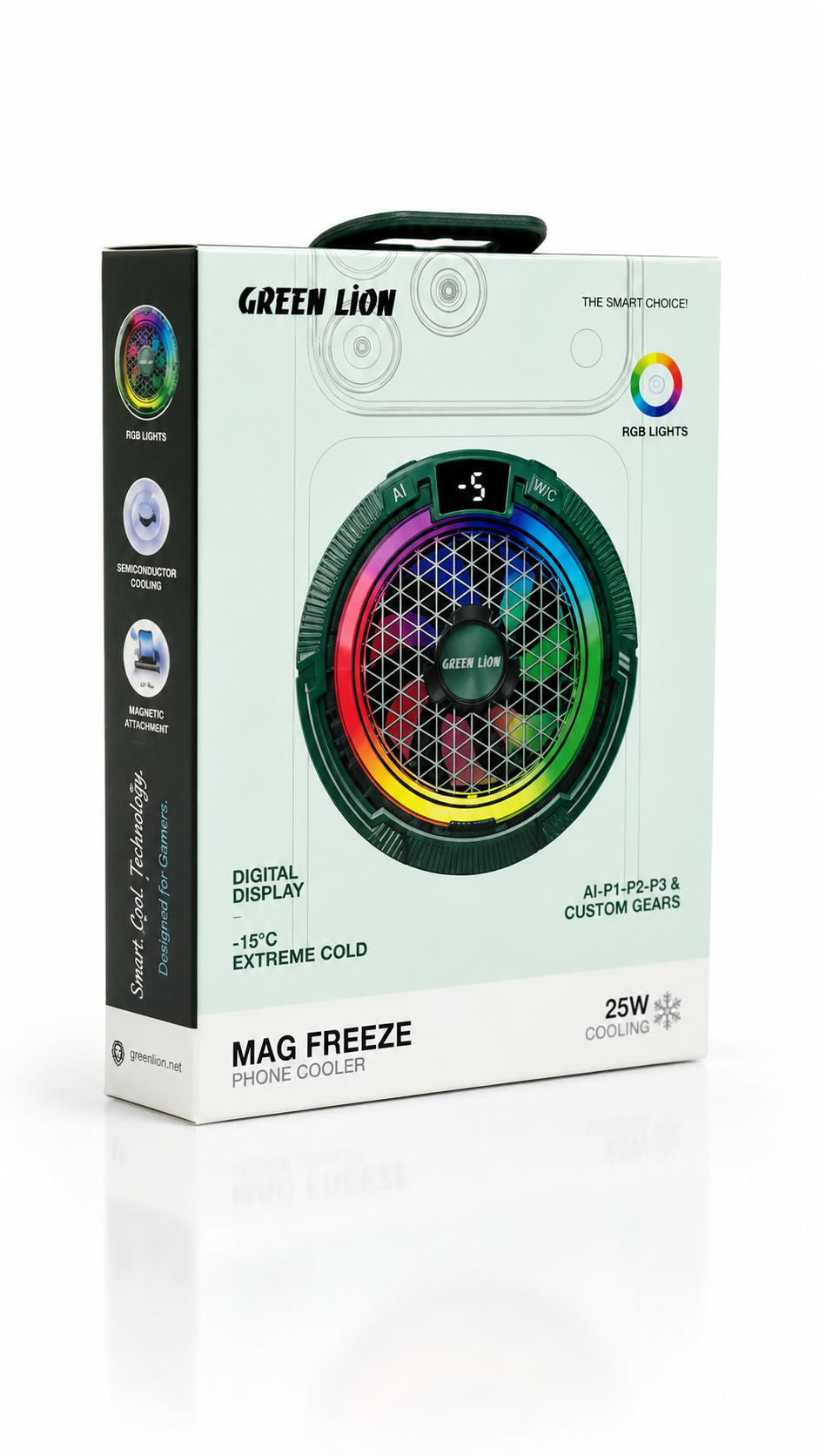 فن خنک‌کننده گوشی گرین لاین مدل مگ فریز | Green Lion Mag Freeze Phone Cooler
