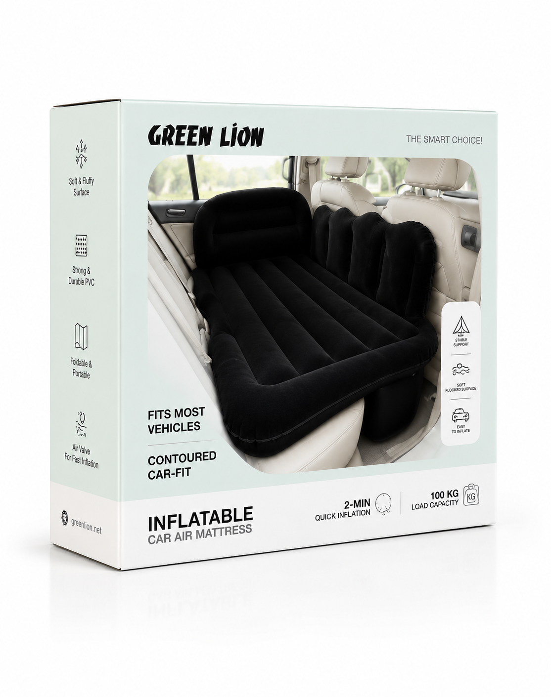تشک بادی خودرو گرین لاین | Green Lion Inflatable Car Air Mattress