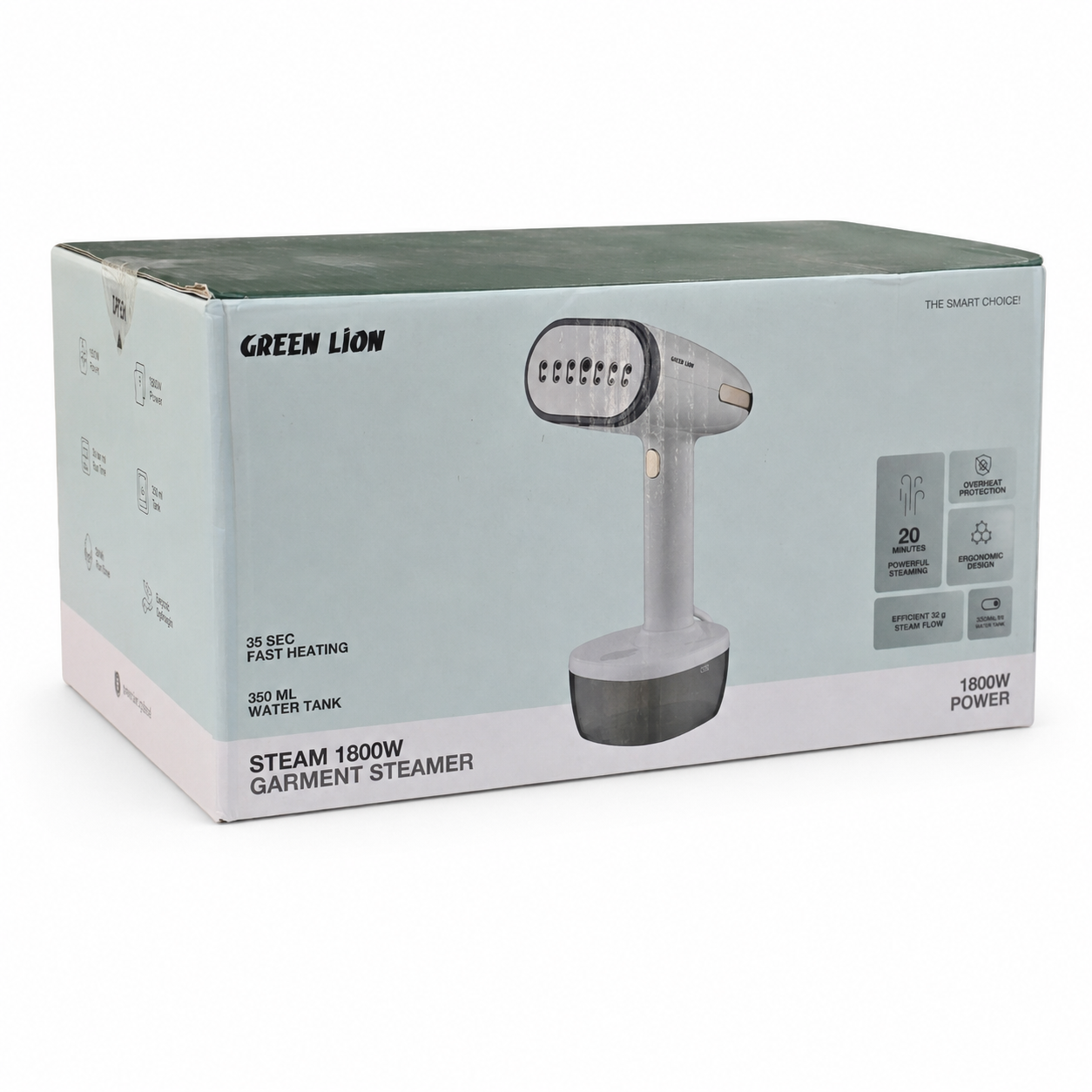اتو بخار دستی گرین لاین Steam 1800W مدل BX166 با مخزن 350 میلی‌لیتری