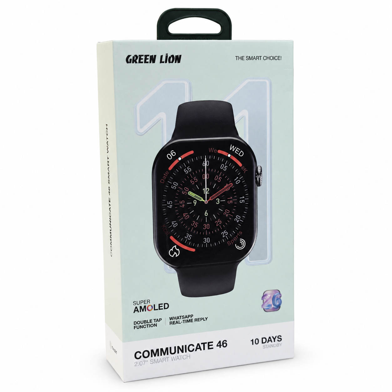 ساعت هوشمند گرین لاین Green Lion Communicate 46 AMOLED Smart Watch GL-SW11A