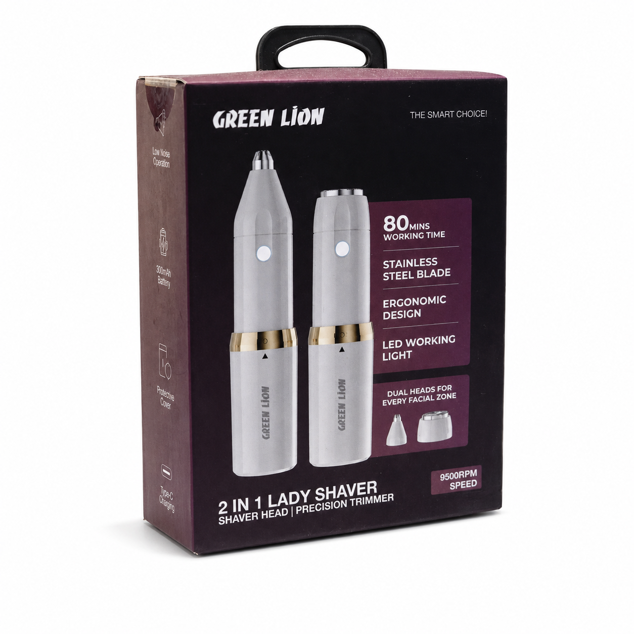 دستگاه اصلاح ۲در۱ لیدی شیور گرین Green 2In1 Lady Shaver