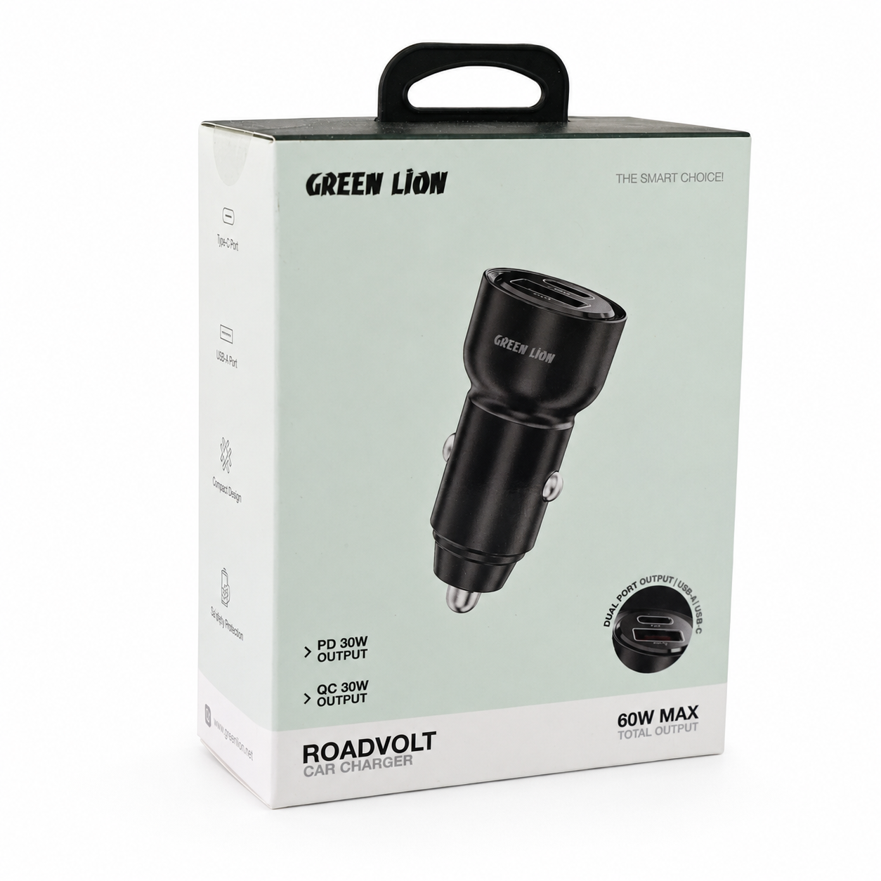شارژر فندکی 60 وات گرین لاین RoadVolt مدل GL-CC14