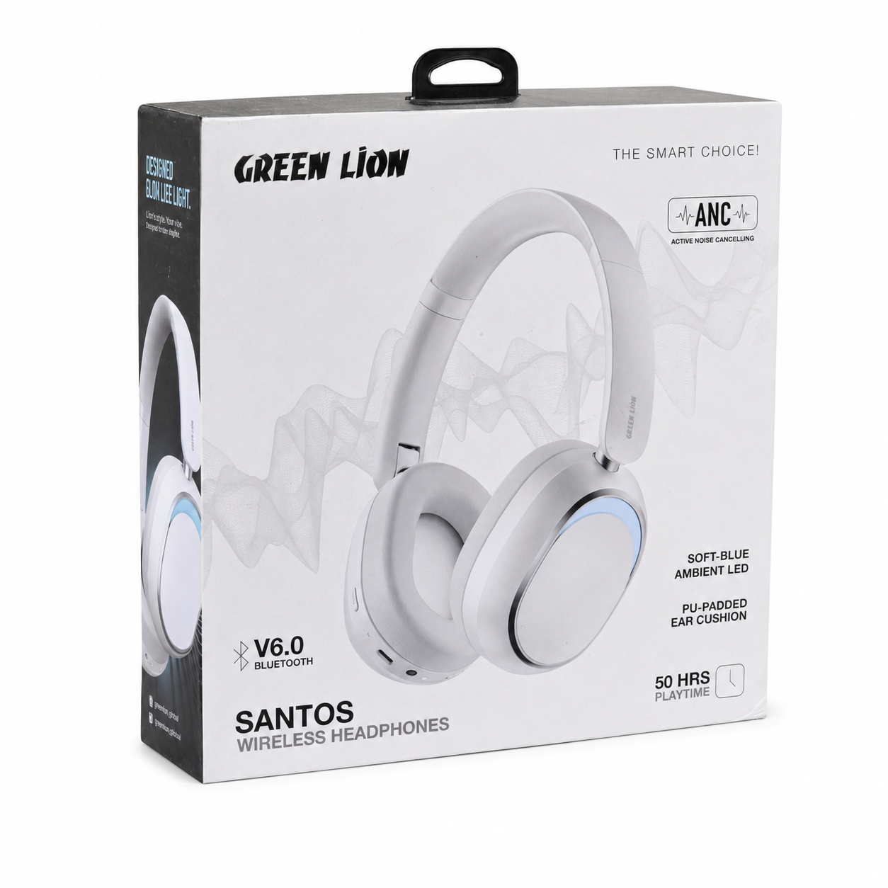 هدفون بی‌سیم گرین لاین Santos ANC مدل GL-HP60