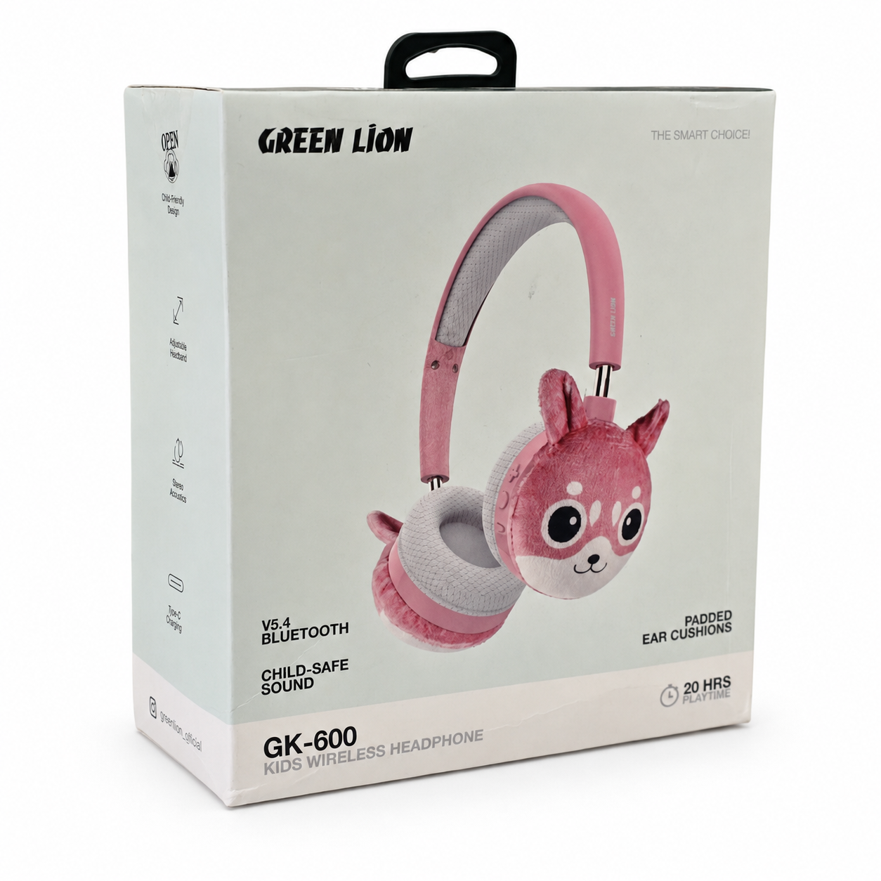 هدفون بی‌سیم کودک گرین لاین GK-600 طرح عروسکی